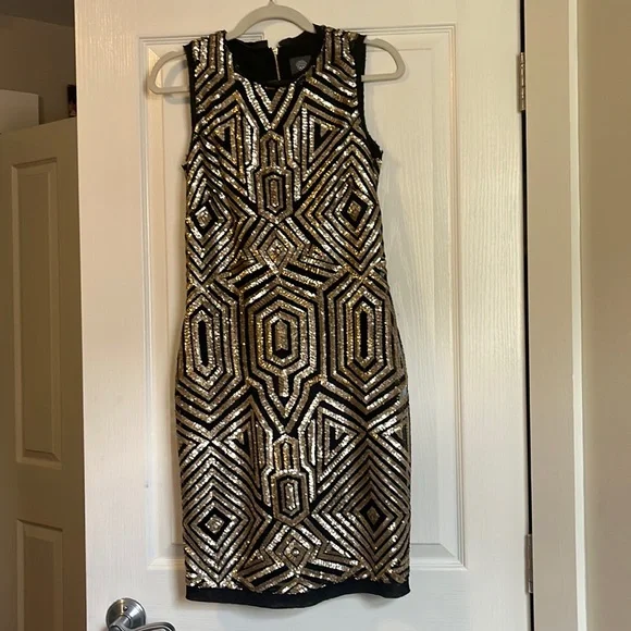 slim fit dress slacks Vince Camuto Plus Size Sequined Bodycon Dress MSRP $188  DGFOutlet